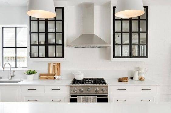 9 Top Kitchen Trends 2023 | Best kitchen designs 2023 4 metal frame with dark glasses