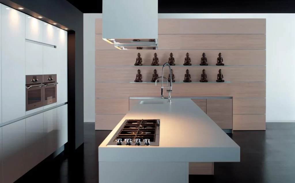 New kitchen cabinets in a modern kitchen